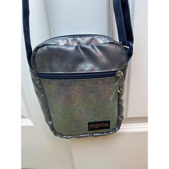 Jansport Weekender Mermaid Shiny Holographic Adjustable Strap Crossbody Bag - Picture 10 of 11